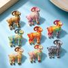 Diamond-inlaid Sheep Brooch Vintage Brooch Pins Trendy Lady's Suit Brooch  Cloth Accessories