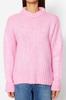 Women's Fashionable Stylish Sweater Stone Soft Textured Crew Neck Knitwear Sweater