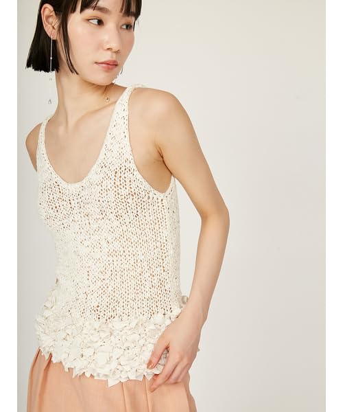 Emi Ribbon Detail IVR Women's Top, 13WNT252033,