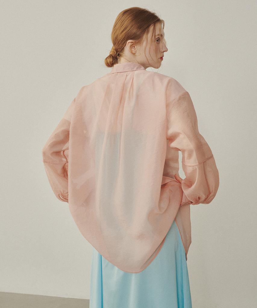 MELLY&ROSE Organza See-Through Shirt (314807)