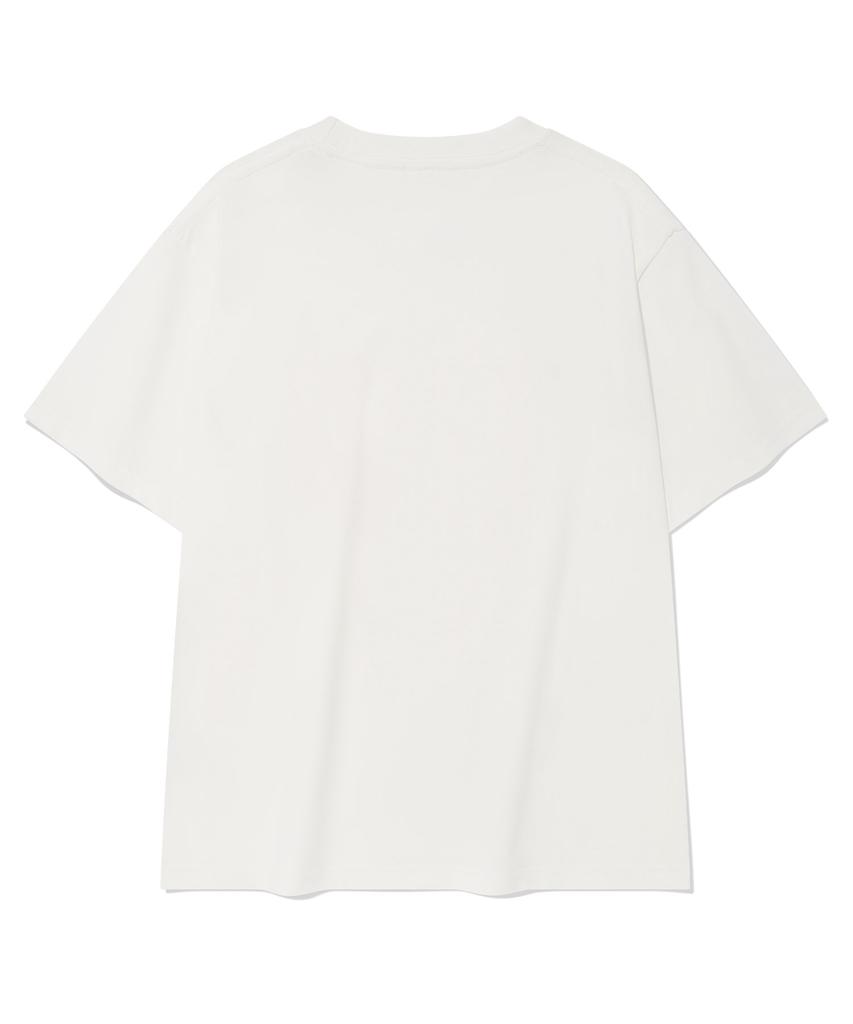 COVERNAT WOMAN Ribbon Graphic T-Shirt White