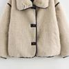 Autumn new women's clothing, European and American style French design fashionable large lapel fur integrated plush jacket