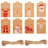Premium-Qualität 100 Stück Hoher Standard Kraft-Papier Oberste Güte Oberste Güte Weihnachten Oberste Güte Baum Überlegene Qualität Anhänger Oberste Güte Frohe Premium-Qualität
