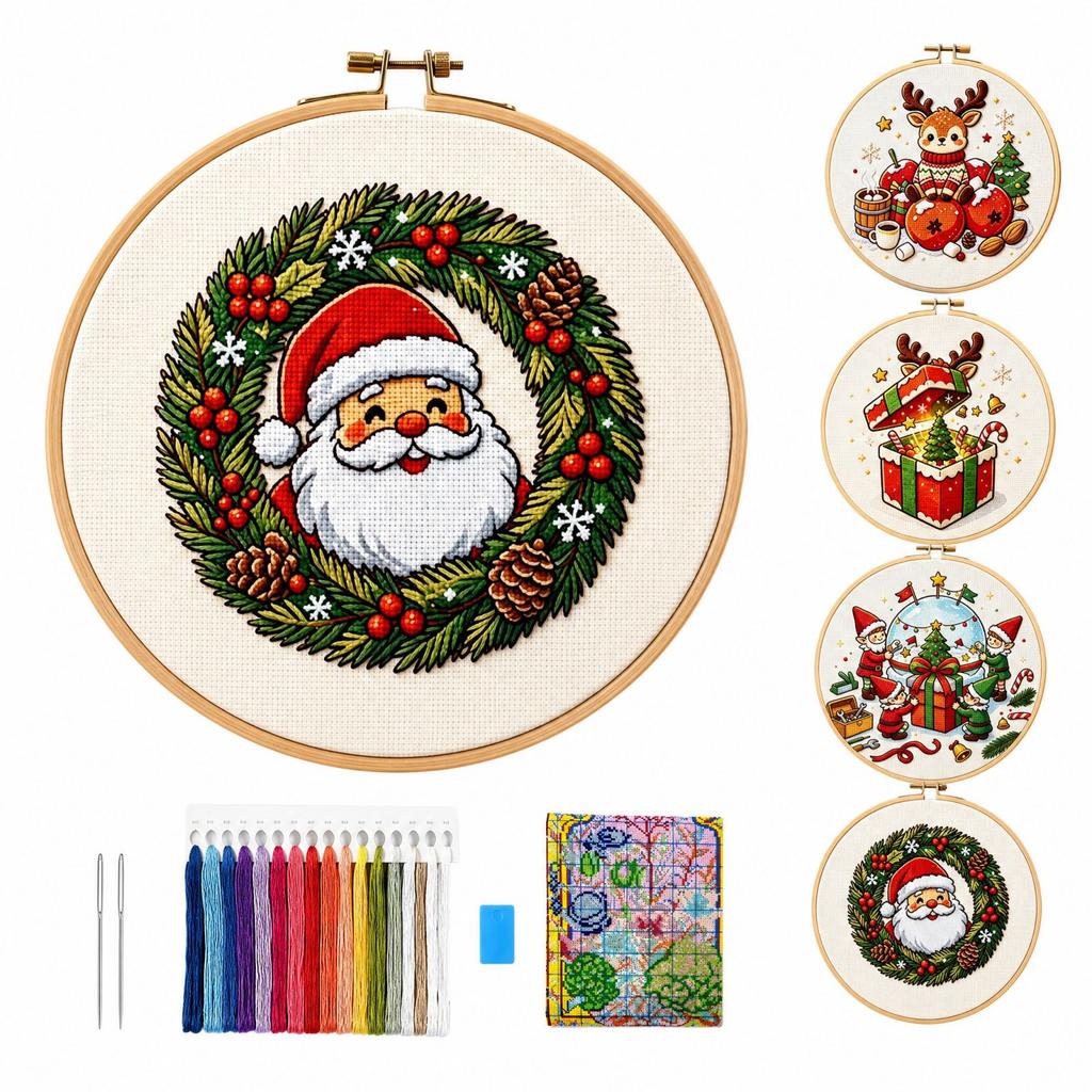Christmas Cross Wall Decor for Living Room Fireplace Mantel Holiday Home Hanging Ornament