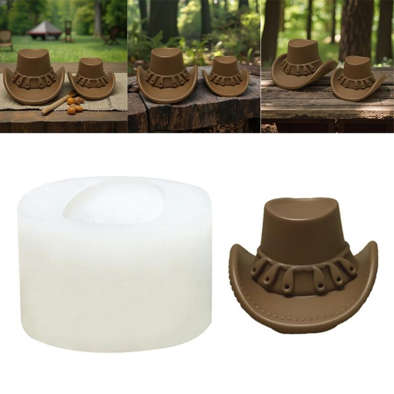 Cowboy Hat Silicone Mould for Plasters Craft Food Grade Materials Art Projects
