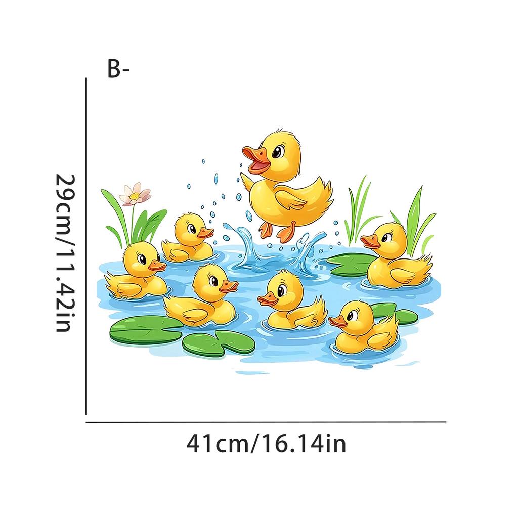 One Duck Toilet Sticker, a Plastic Bathroom Accessory Featuring a Playful Duck Design Suitable for Everyone
