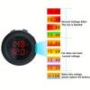 2-in-1 Digital Voltmeter & Temperature Gauge for Cars, Motorcycles, Durable with Reverse Connection Protection