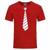 Summer Fun Tie Design Men's T-Shirt Novelty Fashion Hip Hop Short Sleeve Casual Comfortable 3D Printing Handsome Clothing