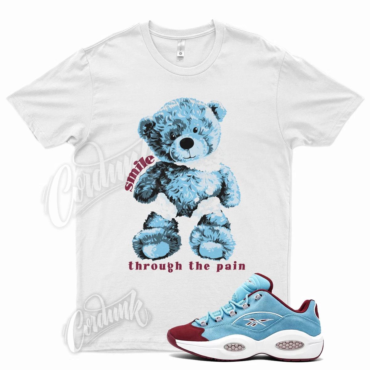 

White SMILE T Shirt for Question Phillies Classic Burgundy Digital Blue 4XL