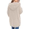 Women's Casual And Fashionable Knitted Hooded Cardigan