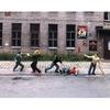 1:64 Mini People Figurines Model Outdoor Attack Against Bad Guys Scene Architectural Plastic