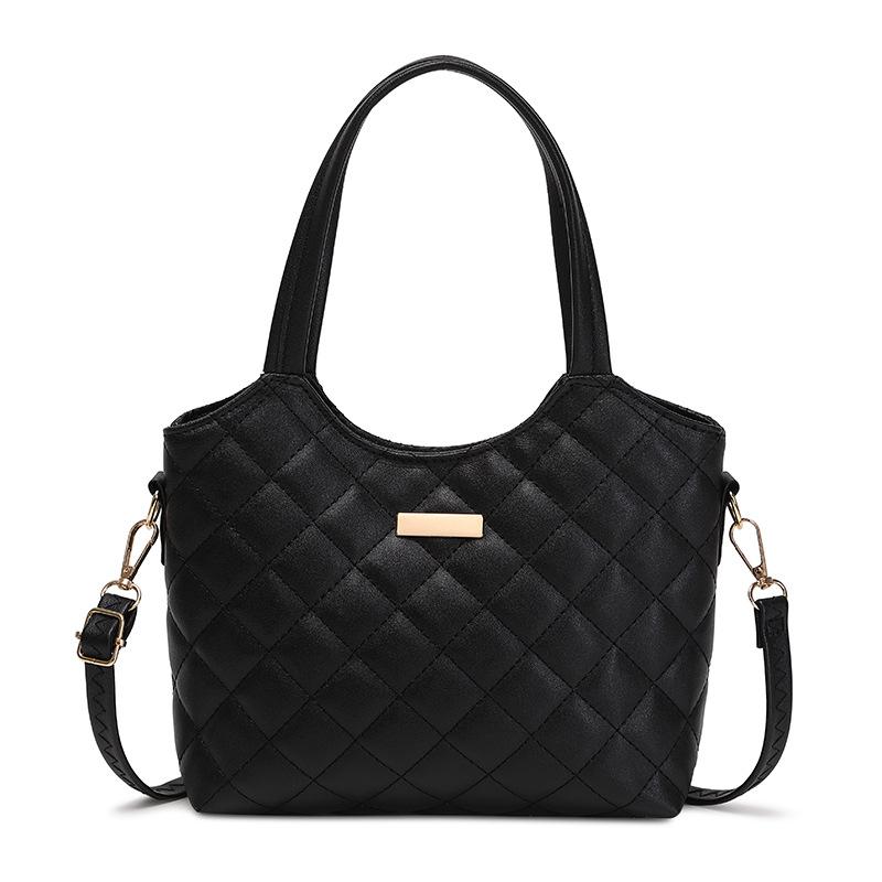 Women's Bags Trendy Fashion Simple Diamond Embroidered Sequins Decorative Messenger Tote Bag Handbag