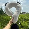 Cuscino da viaggio a forma di panda in peluche per collo, per bambini e adulti, che fornisce comfort e supporto per il collo