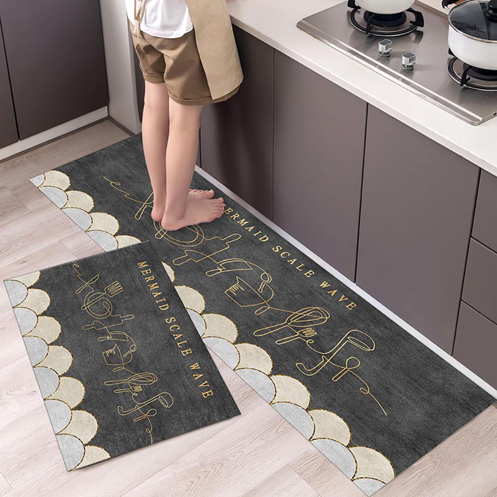 Tappetino da cucina Tappeto a striscia lunga per corridoio della camera da letto Tappeto morbido e antiscivolo Tappetino per ingresso Accessori da cucina