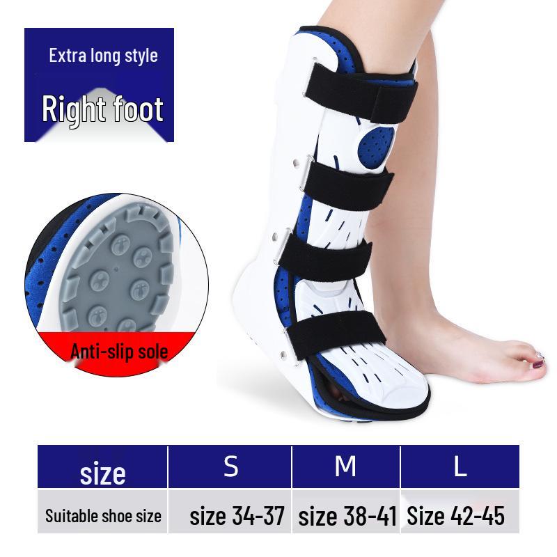 Long-Style Ankle Joint Fixation Brace for Lower Limb, Metatarsal, Tibia, and Foot Drop Correction