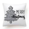 Cross-border New Hot-selling Christmas Pillowcase Simple Gray Christmas Decoration Cushion Pillowcase