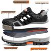 Men's Breathable Flyknit Steel Toe Safety Work Shoes – Lightweight, Anti-Smash, Anti-Piercing Outdoor Protection Footwear