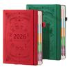 12 Months 2026 Schedule Planner Notepad Textured PU To-do List Notebook  Stationery
