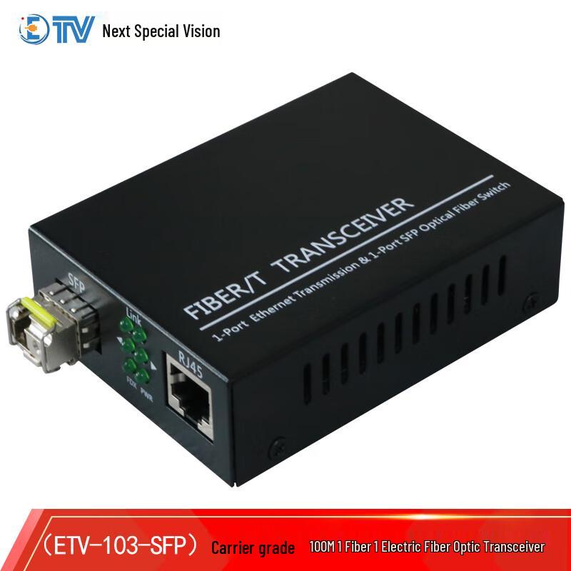 ETV SFP Fiber Optic Media Converter
