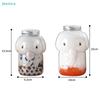 350/500ml Elephant-Shape Plastic Bottle Clear Milk Tea Bottle Water Bottle Portable Coffee Drinking Cup Drink Bottle