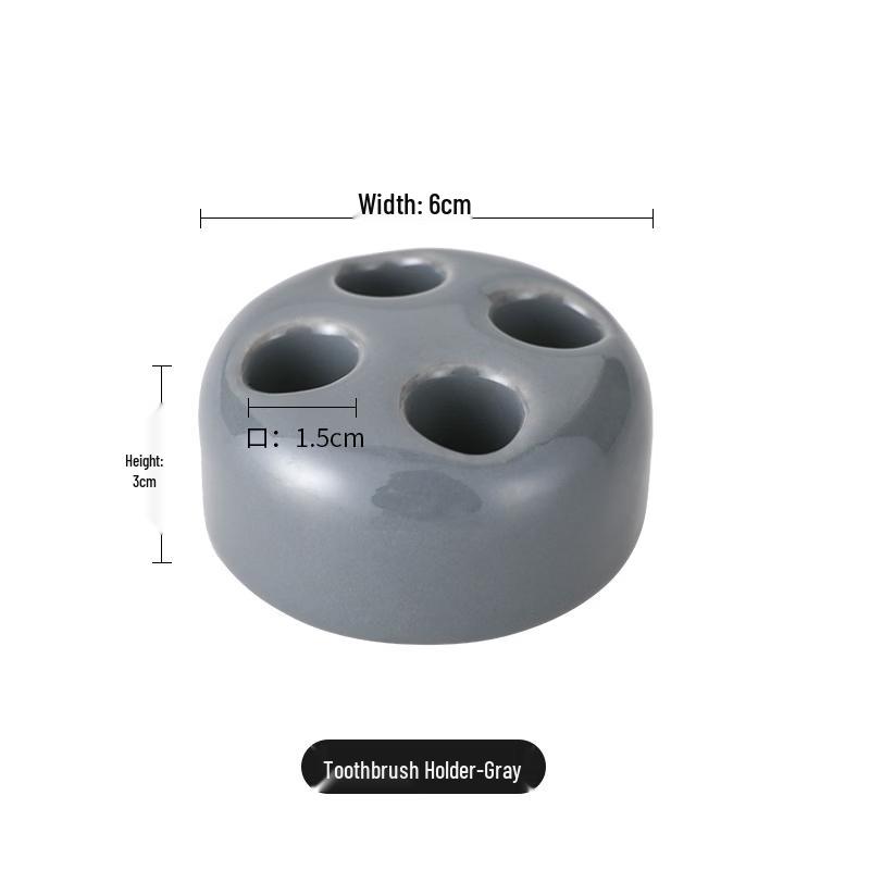 LISM Ceramic Toothbrush Holder and Storage Base