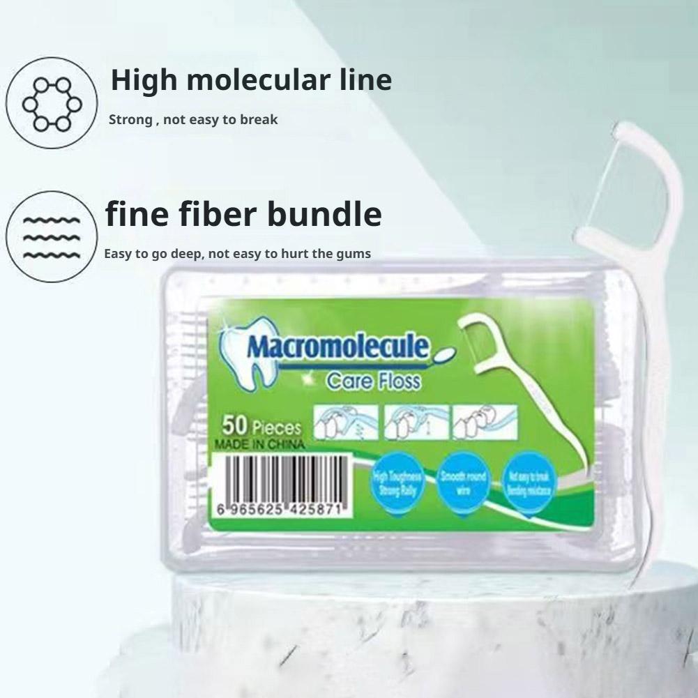1/2/3/4/5PCS Disposable Dental Floss Independent Packaging Teeth Cleaning Pick Stick Toothpick Oral Care Dental Flosser