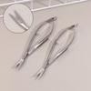 Russian Manicure Scissors Curved Straight Tip Stainless Steel Professional Dead Skin Remover Manicure Tool