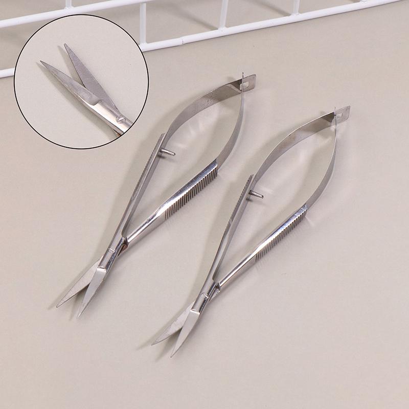 Russian Manicure Scissors Curved Straight Tip Stainless Steel Professional Dead Skin Remover Manicure Tool