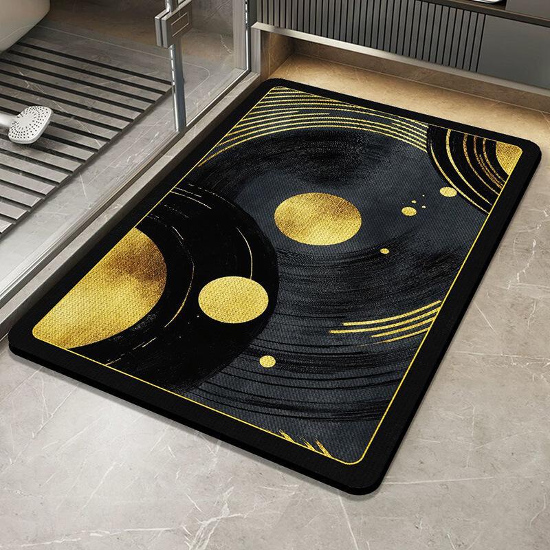 Modern Simple Diatom Mud Floor Mat Bathroom Water-Absorbing, Non-Slip And Dirt-Resistant Floor Mat Bathroom Easy To Take Care Of Quick-Drying Floor