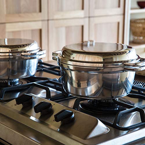 HAL Musui KING vattenfri kruka (R) 20 Tvåhandad Gryta 20cm Vattenfri Matlagning 8 Funktioner i 1 Gryta Tillverkad i Japan 600033