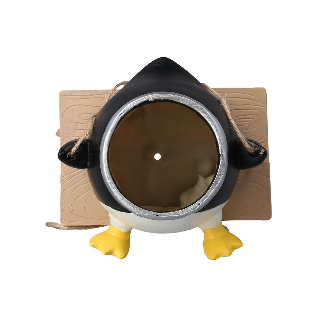 Schwingende Pinguin Pflanztöpfe Hängepflanzgefäß für Zimmerpflanzen für drinnen und draußen Schwingende Pflanzgefäße Dekorationen Sukkulenten