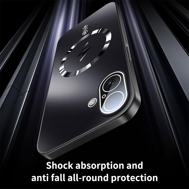 For Samsung Galaxy S26 Plus S26 Ultra Case Integrated magnetic light-absorbing fashion ice image frosted surface shock absorption box