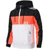 Spring and Autumn Men's and Women's Jackets Color-blocking Three-bar Regular Long-Sleeve Casual Hooded Collar Jacket
