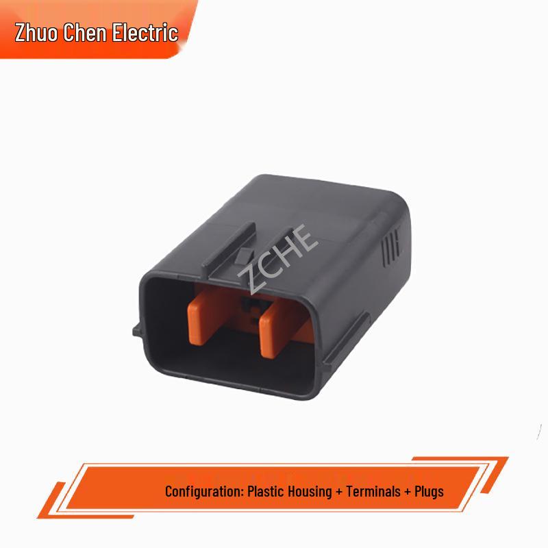 Automotive 8-Pin Connector Set: Male Plug 6195-0051 & Female Plug 6195-0054.