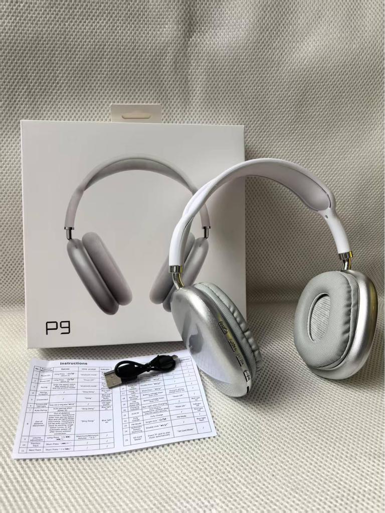 Bluetooth Over-Ear P9 Headset: Wireless Heavy Bass Sports & Gaming Earphones