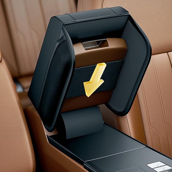 Universal Car Armrest Cushion Memory Cotton Armrest Box Mat Waterproof Auto Center Console