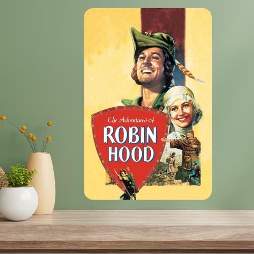 Adventures of Robin Hood Classic Movie Metal Poster Sign 20x30cm(7.8x11.8inch)