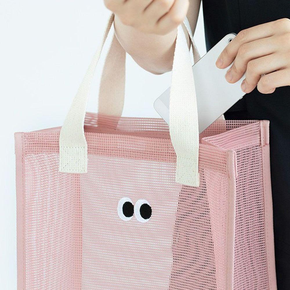 Beach Storage Pouch Mesh Handbag Large Capacity Wash Bag High Quality Cosmetic Bag  Swim