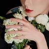 2025 Fashion Jewelry Ring Inlaid with Zircon Accessories Gift Simple Opening Ring Women's Ring