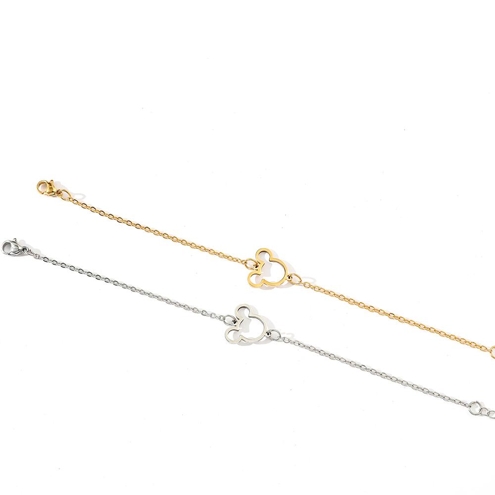 Anime Character Bracelet Fashion Cute Gold Silvery Bangle For Women Girls Jewellery Gifts