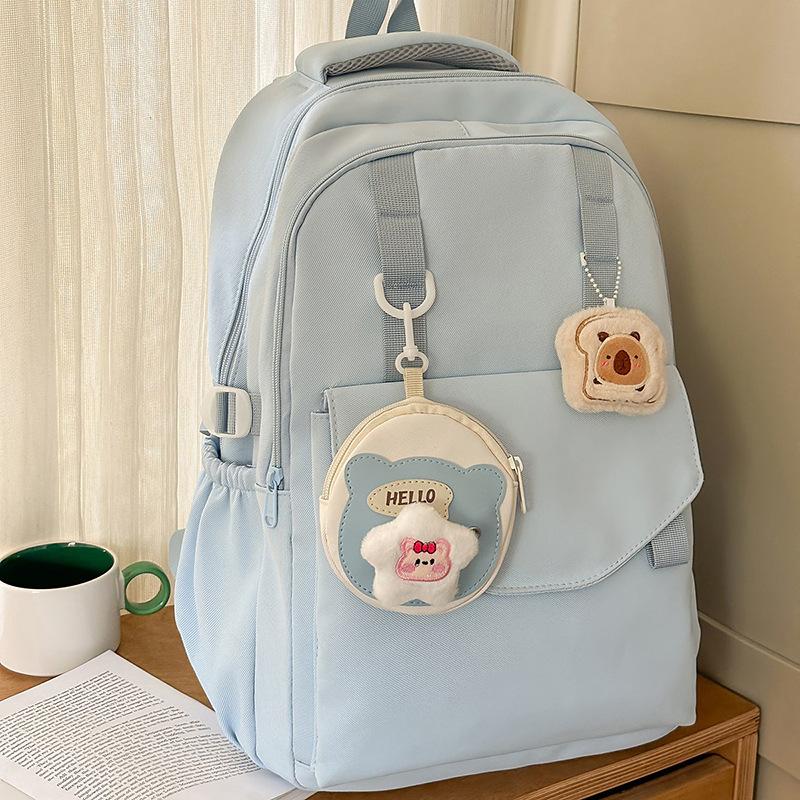 Korean version of cute girl schoolbag female sweet campus large-capacity junior high school students and primary school students high-value backpack