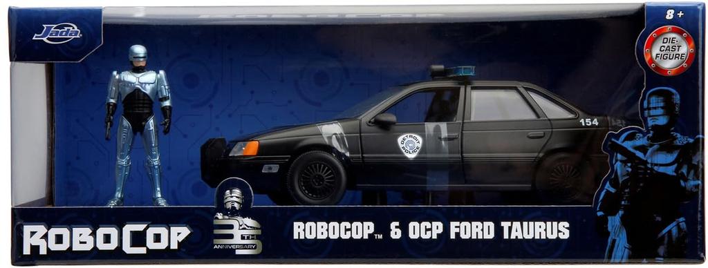 Jada Toys 1/24 Scale Ford Taurus with OCP Police RoboCop Figure (RoboCop) Finished Product