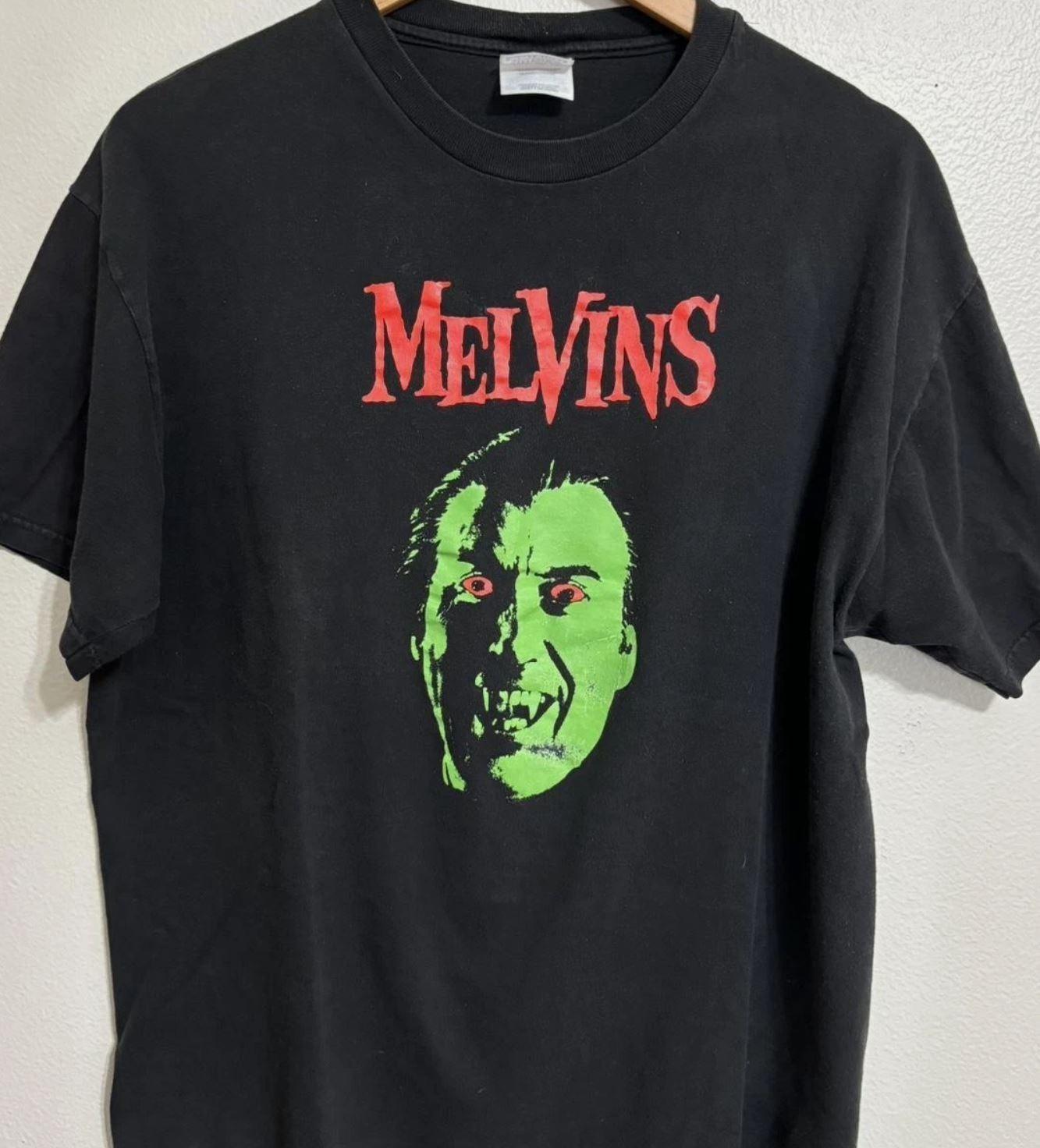 Melvin’s Dracula Tshirt Rare Design Black Unisex Tshirt Men Women XXL
