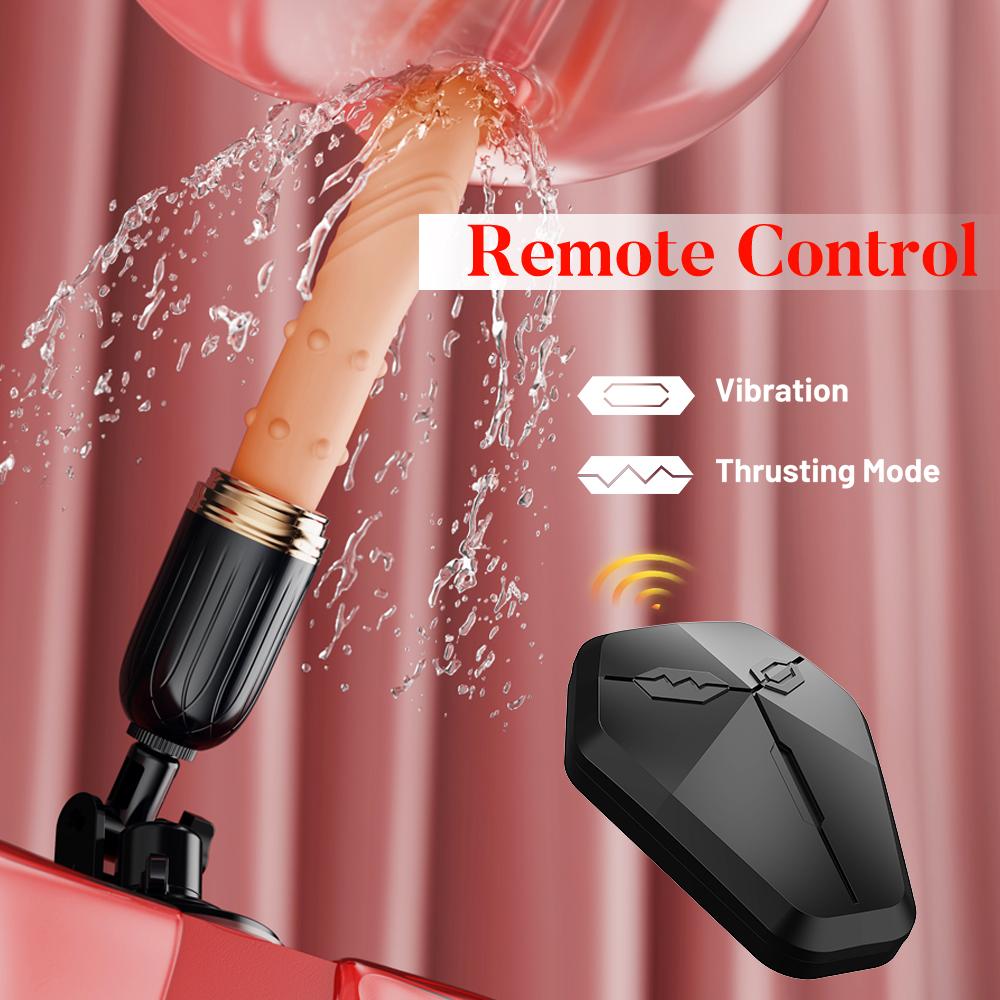 3 In 1 Telescopic Vibrator Realistic Thrusting Dildo with Heating Automatic Sex Machine for Women Vagina Massager Female Sex Toy