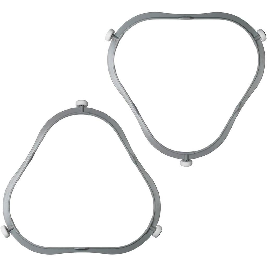 Pack of 2 Replacement Microwave Glass Tray Supports Ensuring Smooth Rotation and Stability Microwave Plate Support Rings