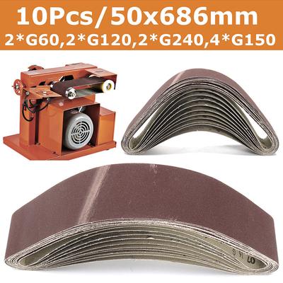 5pcs 4x36 Inch Abrasive Sanding Belts Power Finger File Sandpaper 40-320 Grits