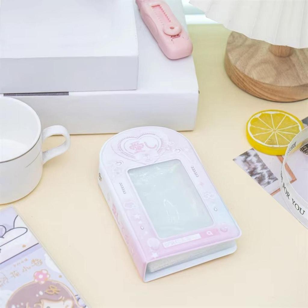3 Inch 32 Slots Photo Album Collector Book Photocard Holder Card Holder Sweet Square Hollow INS Cartoon Album Cards Binder