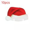 10/20/30/80pcs Christmas Cup Card Santa Hat Wine Glass Decor Xmas Tree Ornaments For Home Christmas Decoration Party Decor New Year Gifts