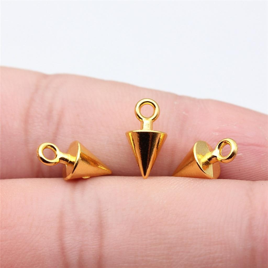 Accessories Parts Cone Shape Pendant End Beads Vintage Jewelry Supplies SA051