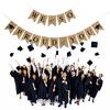 Burlap Banner Delicate We Are So Proud of You Pull Flag Graduation Season Bunting Party Decoration
